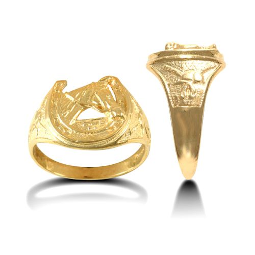 9ct Yellow Gold Horse Shoe Ring