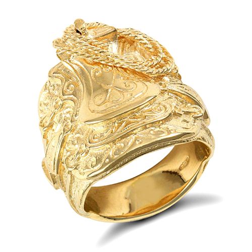 9ct Yellow Gold Saddle Ring
