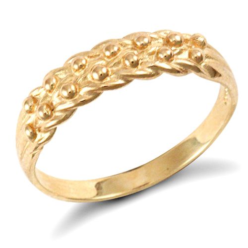 9ct Yellow Gold Keeper Ring