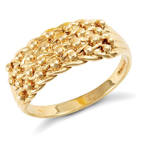 9ct Yellow Gold Keeper Ring