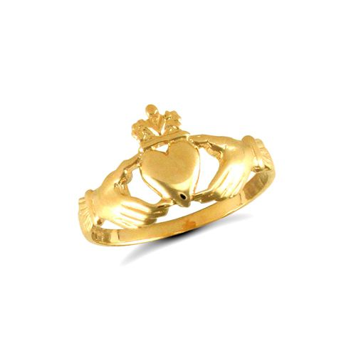 9ct Yellow Gold Claddagh Ring