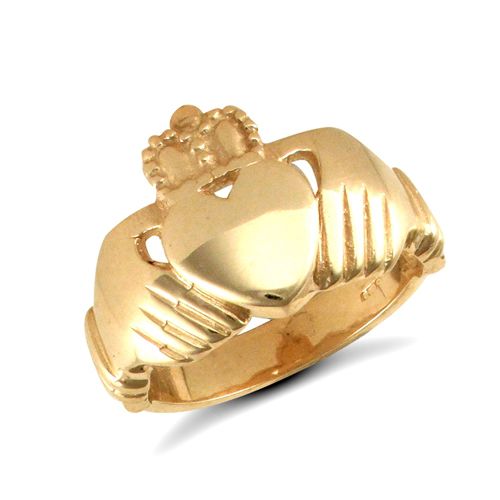 9ct Yellow Gold Claddagh Ring