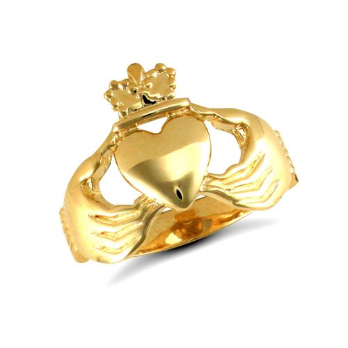9ct Yellow Gold Claddagh Ring