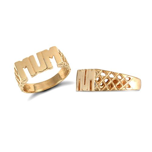 9ct Yellow Gold Mum Basket Ring