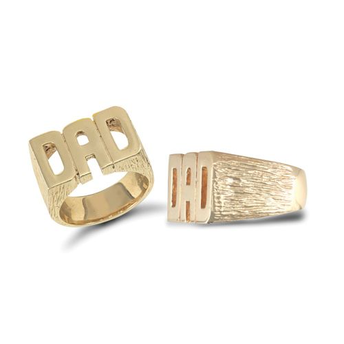 9ct Yellow 'Dad' Ring