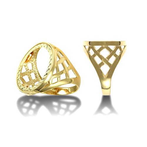 9ct Yellow Gold Full Sovereign Ring