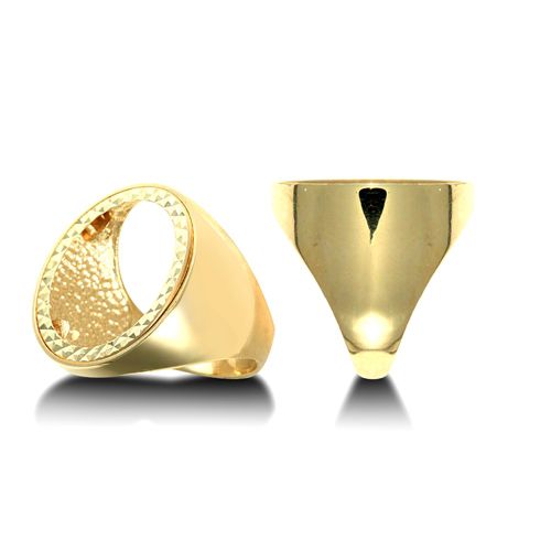 9ct Yellow Gold Full Sovereign Ring