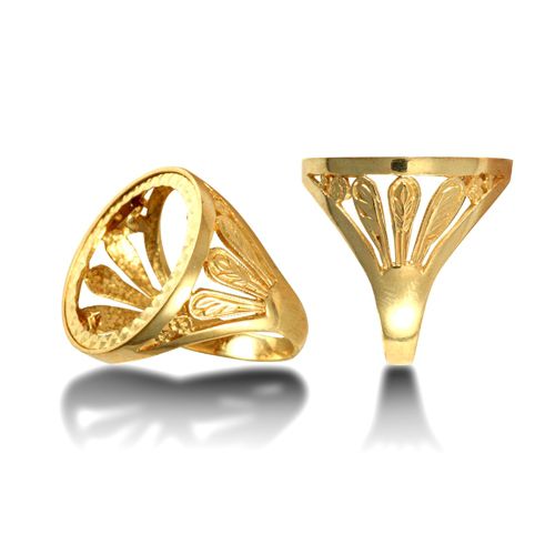 9ct Yellow Gold Full Sovereign Ring