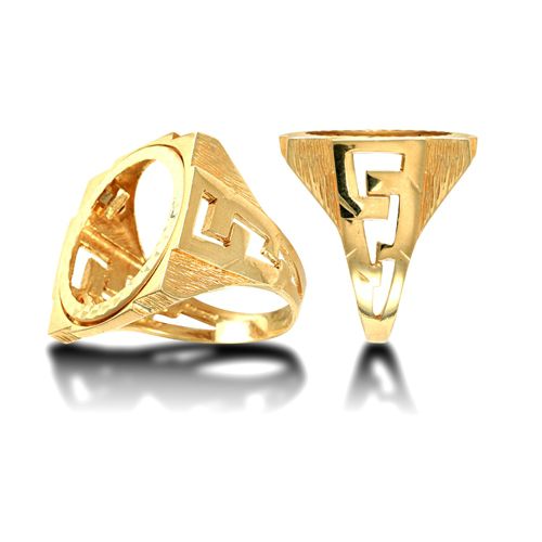 9ct Yellow Gold Full Sovereign Ring
