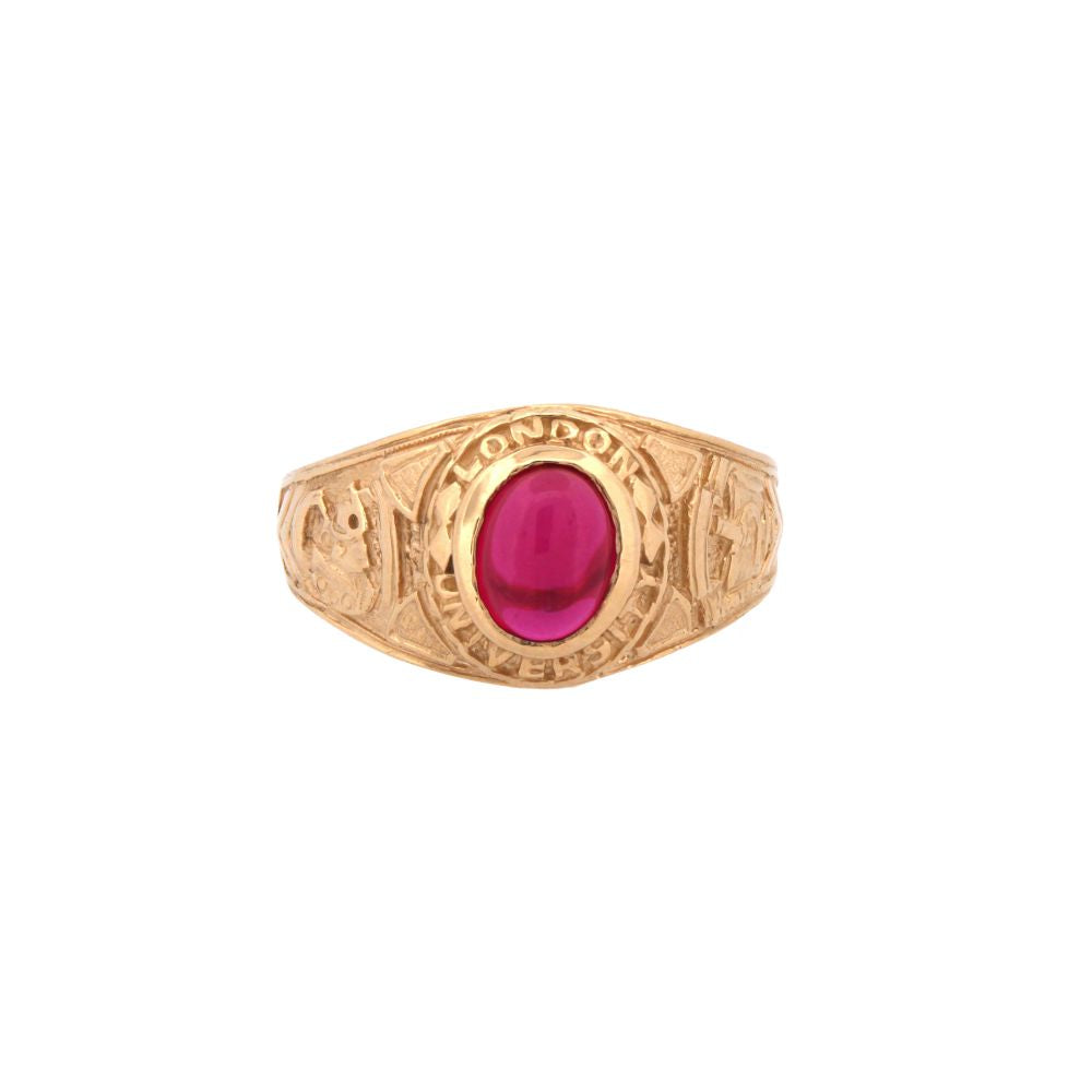 9ct Yellow Gold College Ring