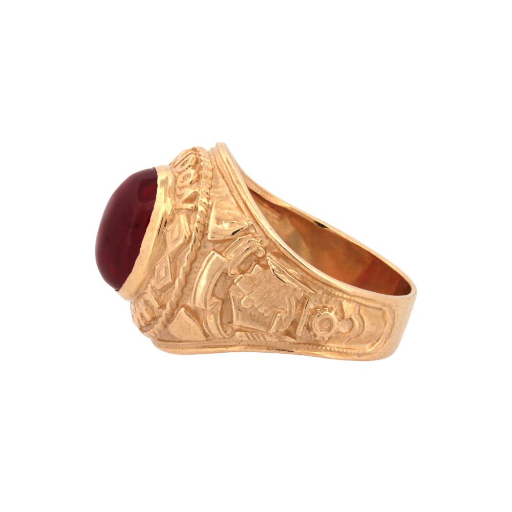 9ct Yellow Gold College Ring