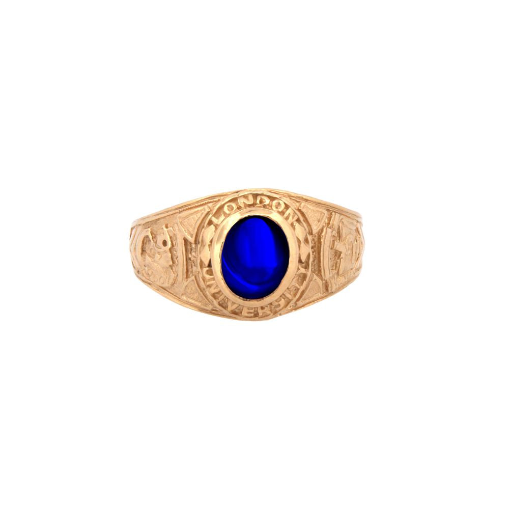 9ct Yellow Gold College Ring