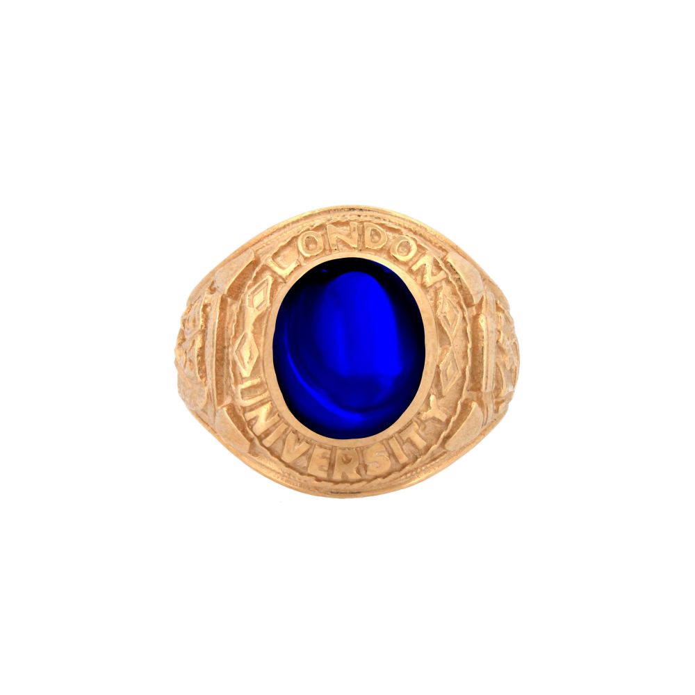 9ct Yellow Gold College Ring