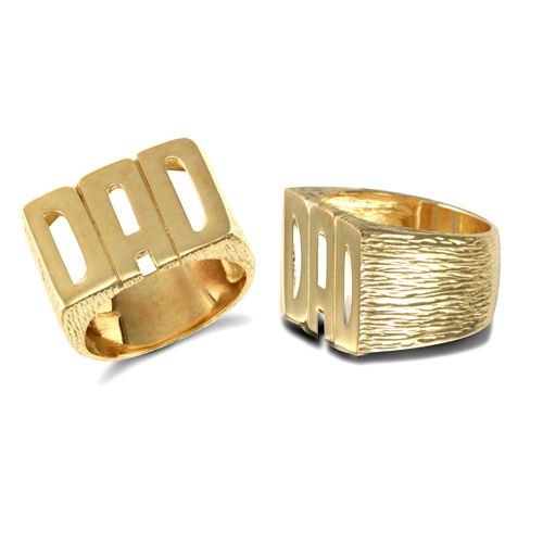 9ct Yellow 'Dad' Ring