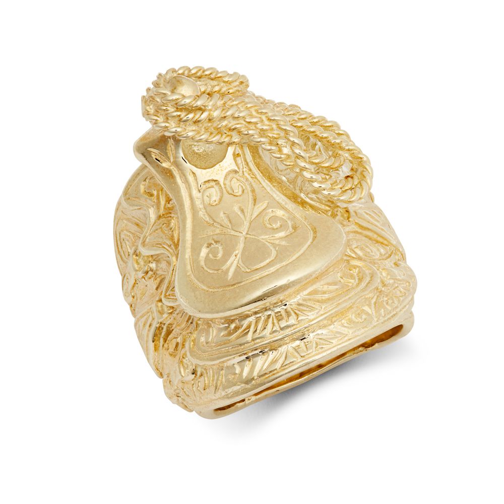 9ct Yellow Saddle Ring
