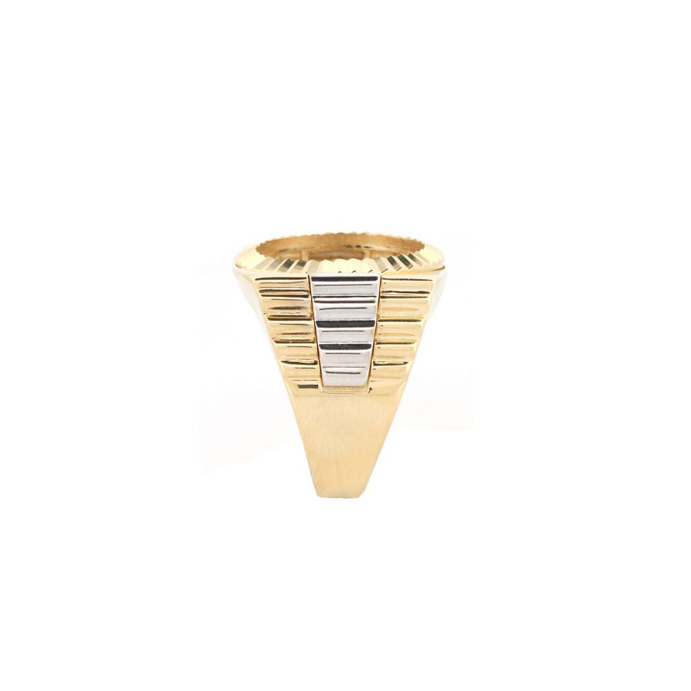 9ct 2 Colour Gold Tenth Kruger Ring