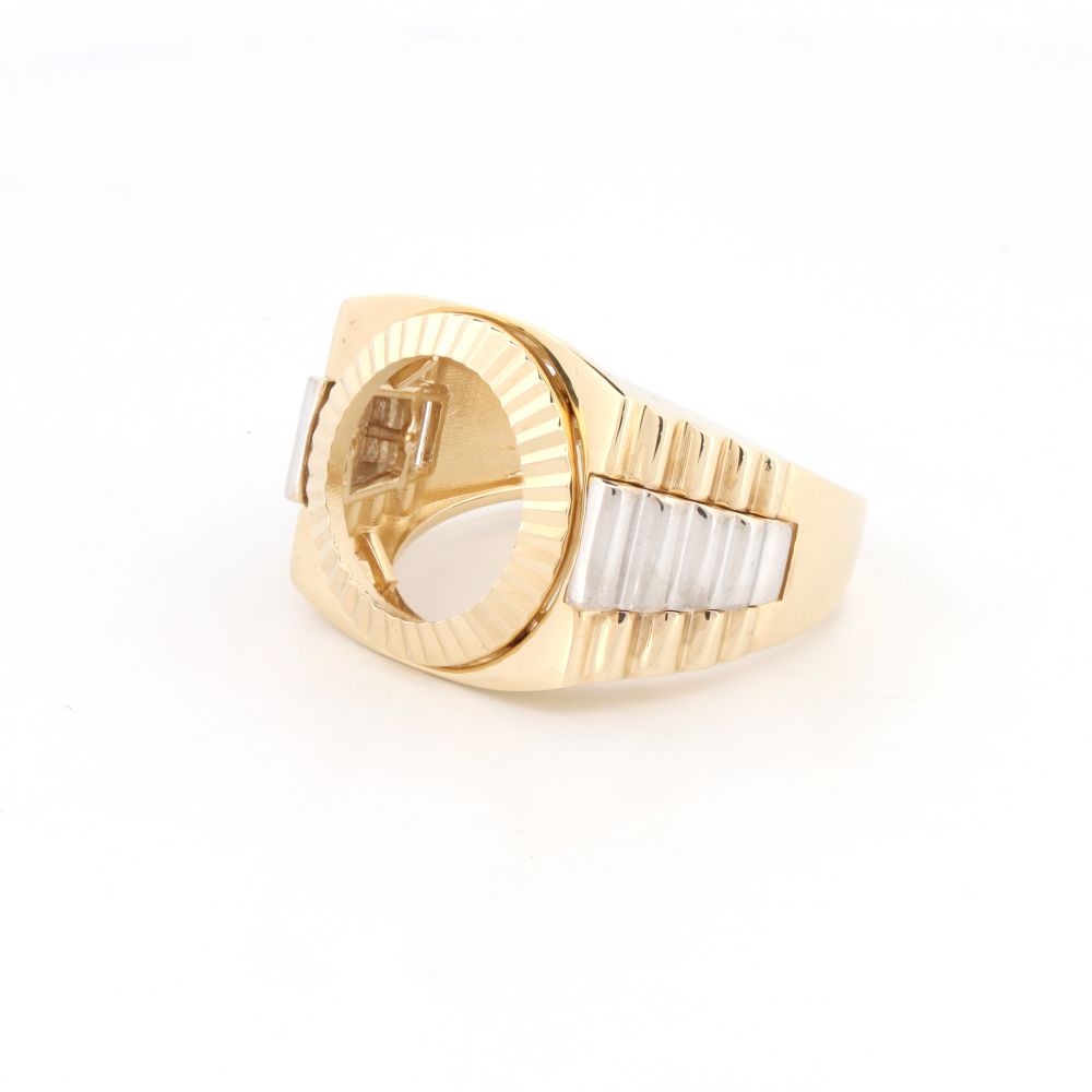 9ct 2 Colour Gold Tenth Kruger Ring