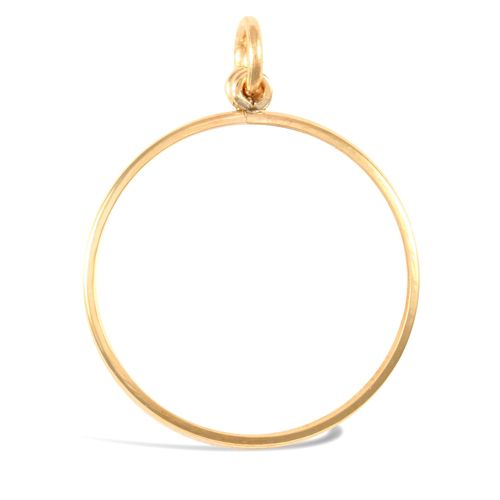 9ct Yellow Gold Half Sovereign Pendant