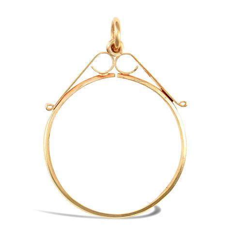 9ct Yellow Gold Half Sovereign Pendant