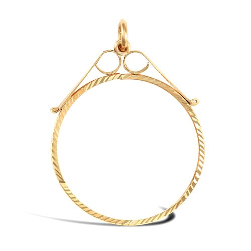 9ct Yellow Gold Full Sovereign Pendant