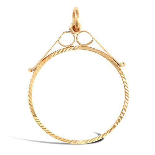 9ct Yellow Gold Half Sovereign Pendant