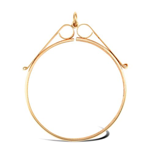 9ct Yellow Gold Full Kruger Sovereign Pendant