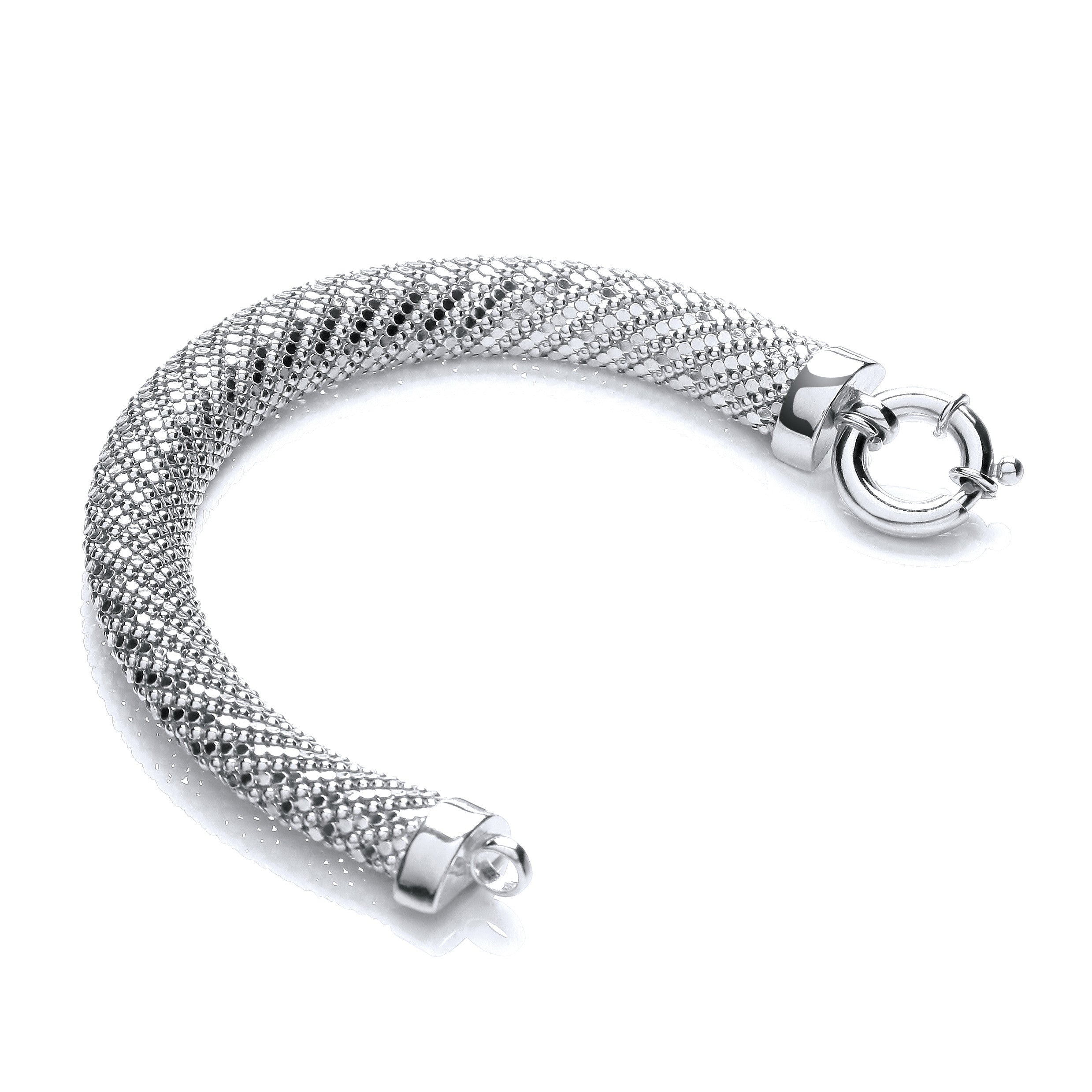 Silver Mesh Bracelet - Silver