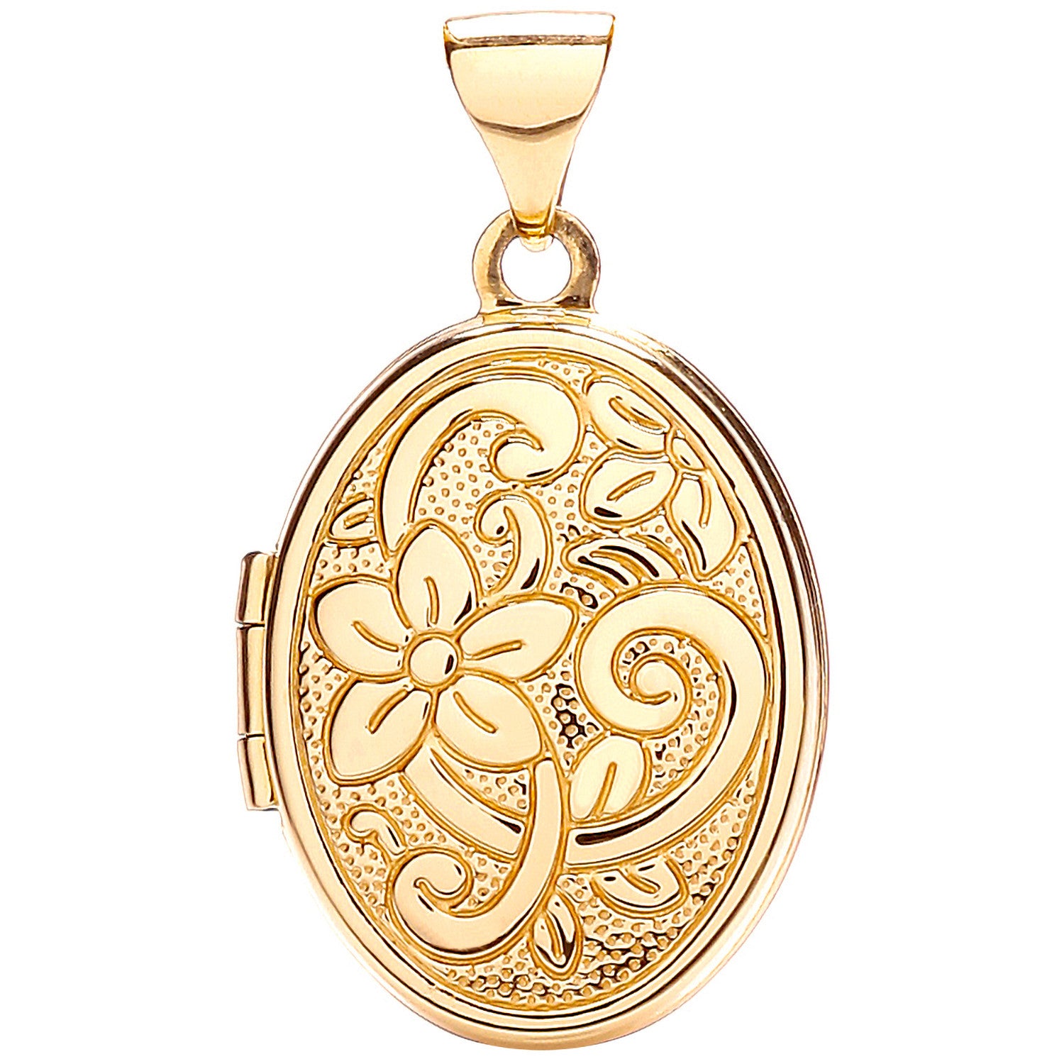 Yellow Gold Oval Shaped Locket - 9ct Gold