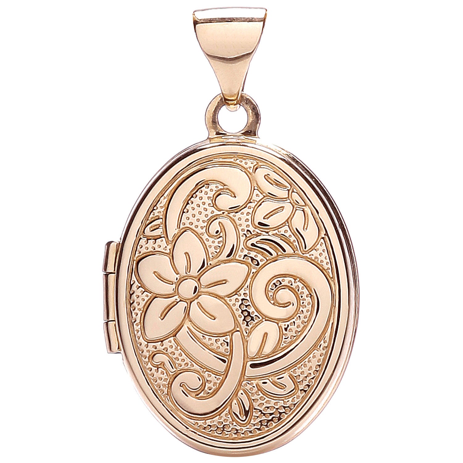Rose Gold Oval Shaped Locket - 9ct Gold