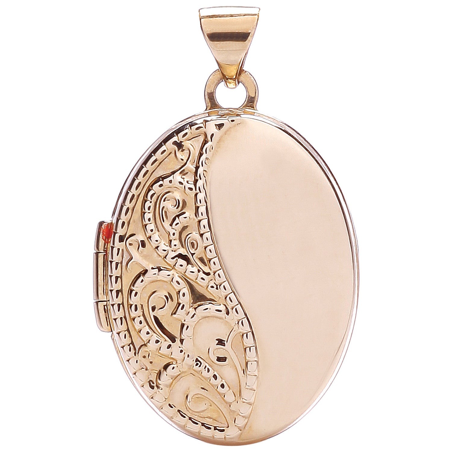 Rose Gold Oval Shaped Locket - 9ct Gold