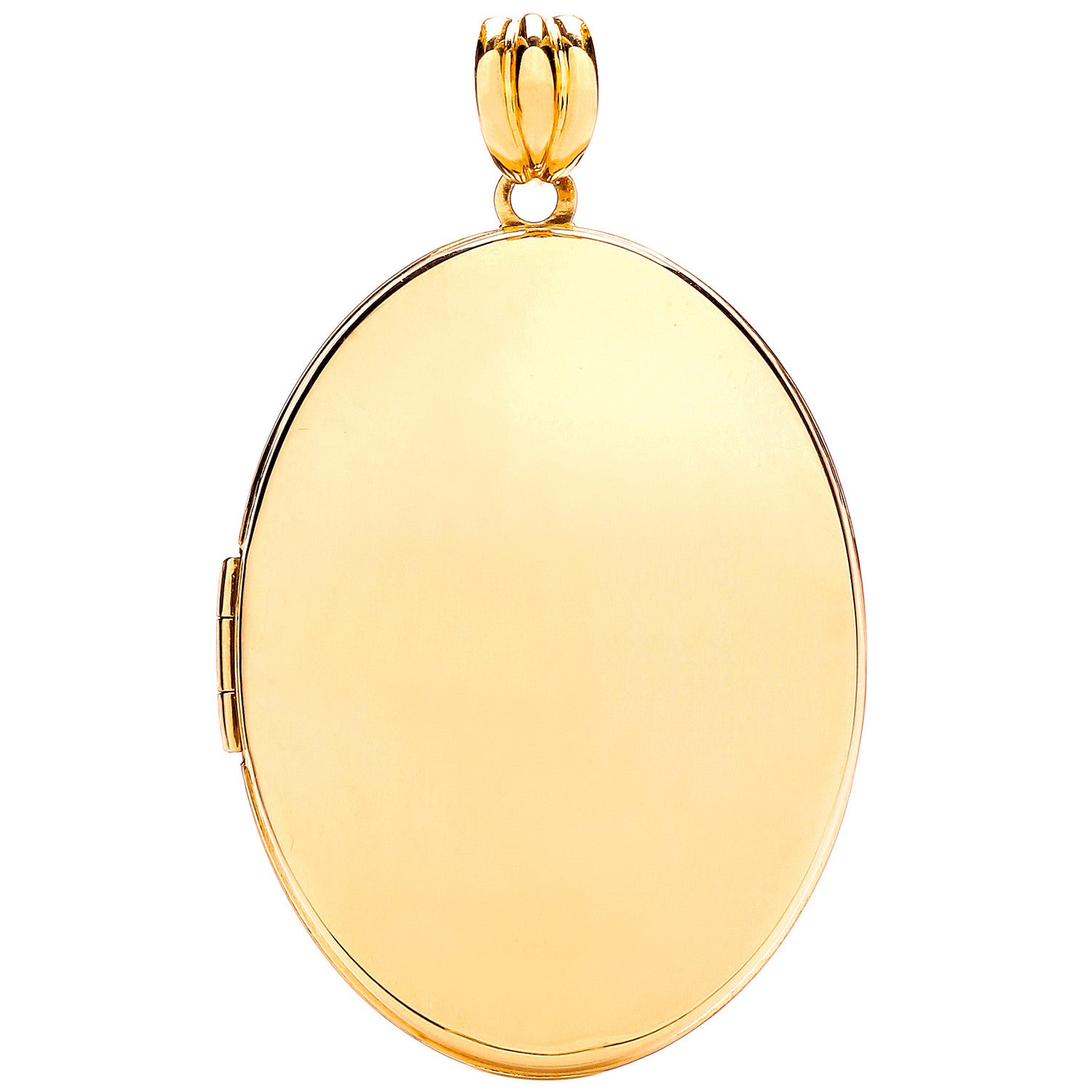 Yellow Gold Oval Plain Locket - 9ct Gold