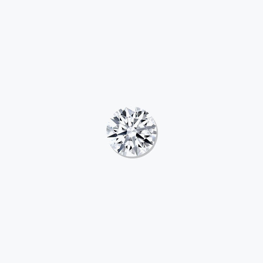 Certificated 0.50cts/5.00mm Round Brilliant-cut Natural Mined J colour i1 clarity diamond