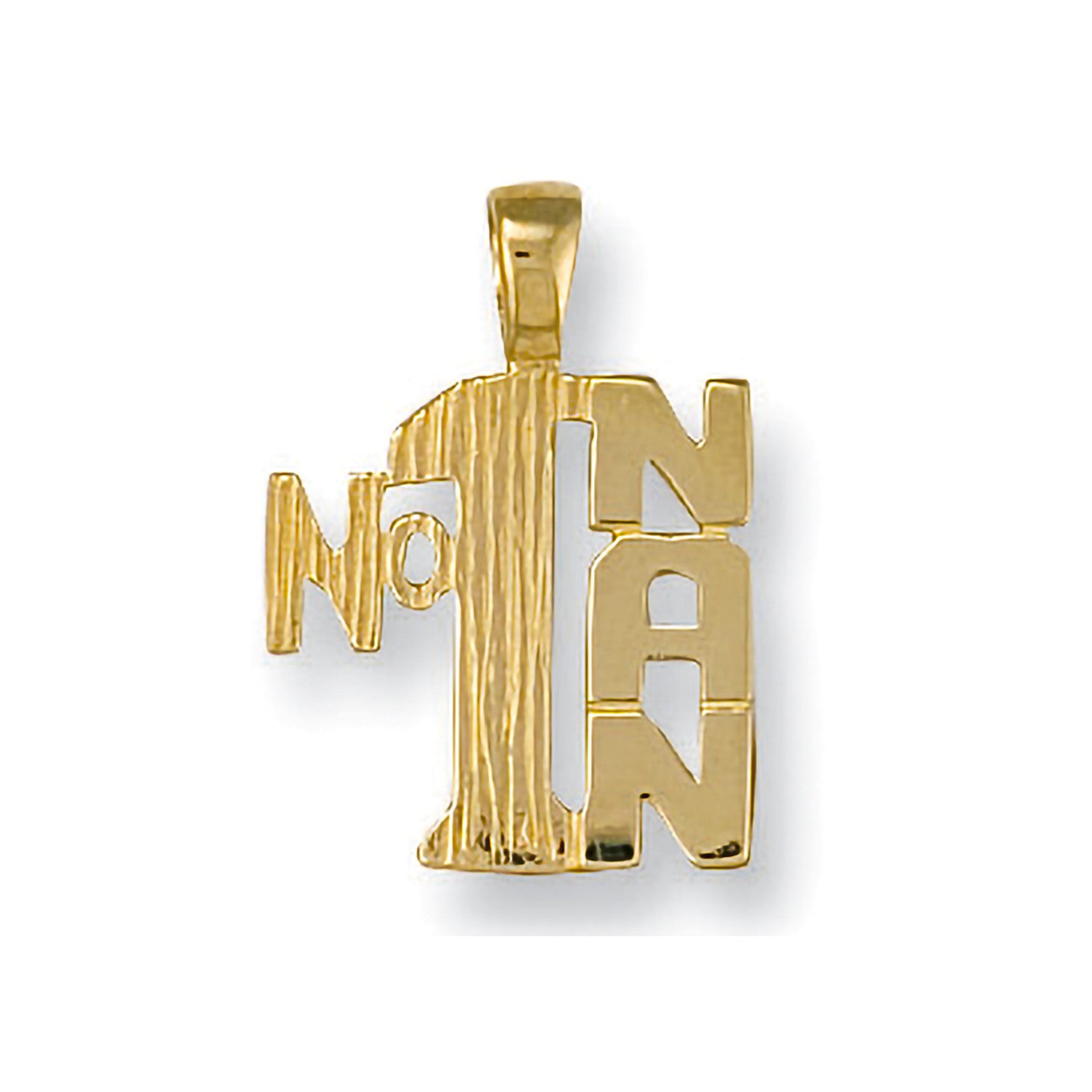 Yellow Gold No:1 Nan Pendant - 9ct Gold