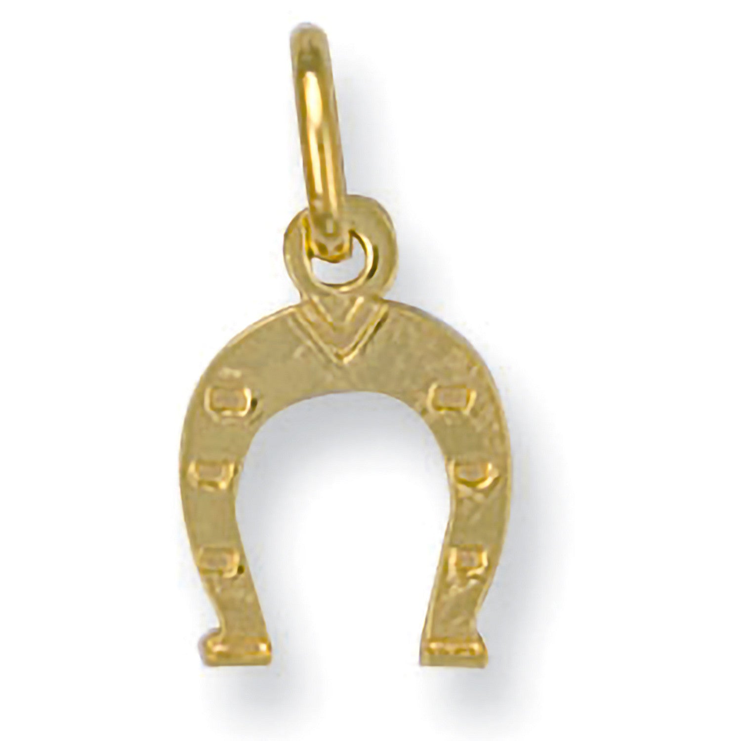 Yellow Gold Horse Shoe Pendant - 9ct Gold