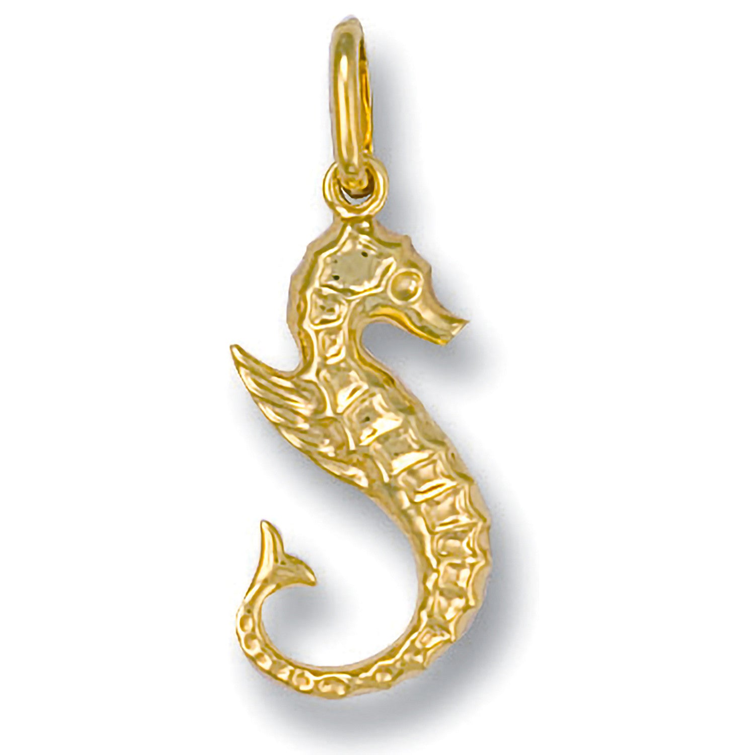 Yellow Gold Seahorse Pendant - 9ct Gold