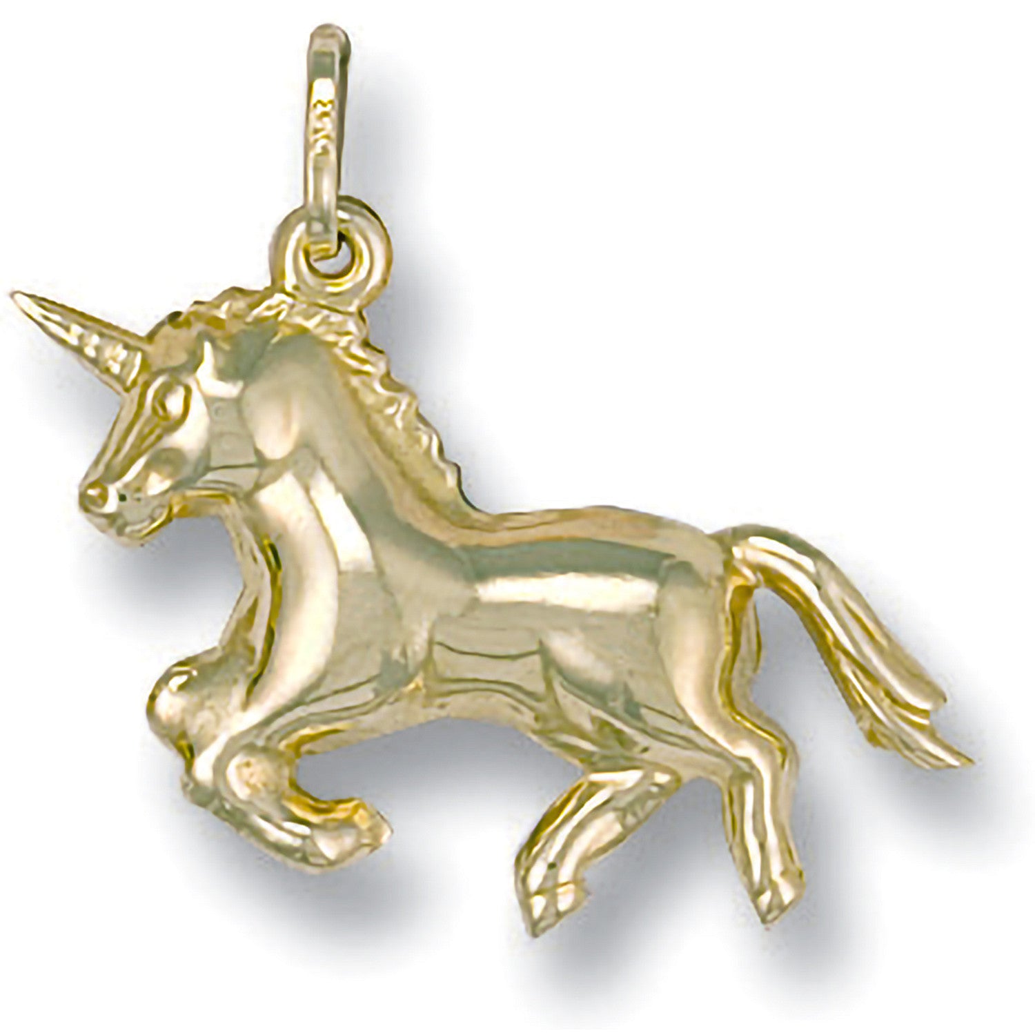 Yellow Gold Unicorn Pendant - 9ct Gold