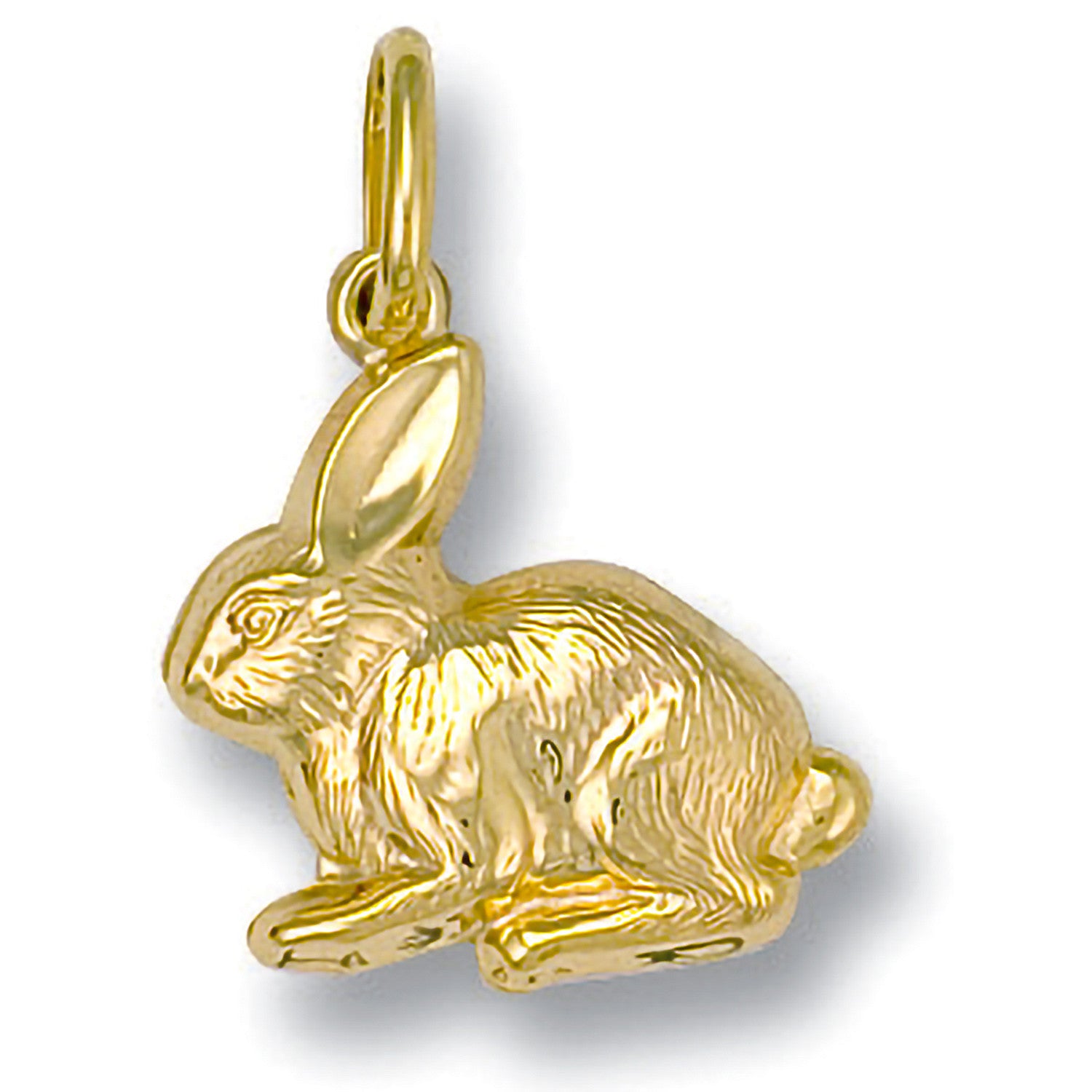 Yellow Gold Rabbit Pendant - 9ct Gold