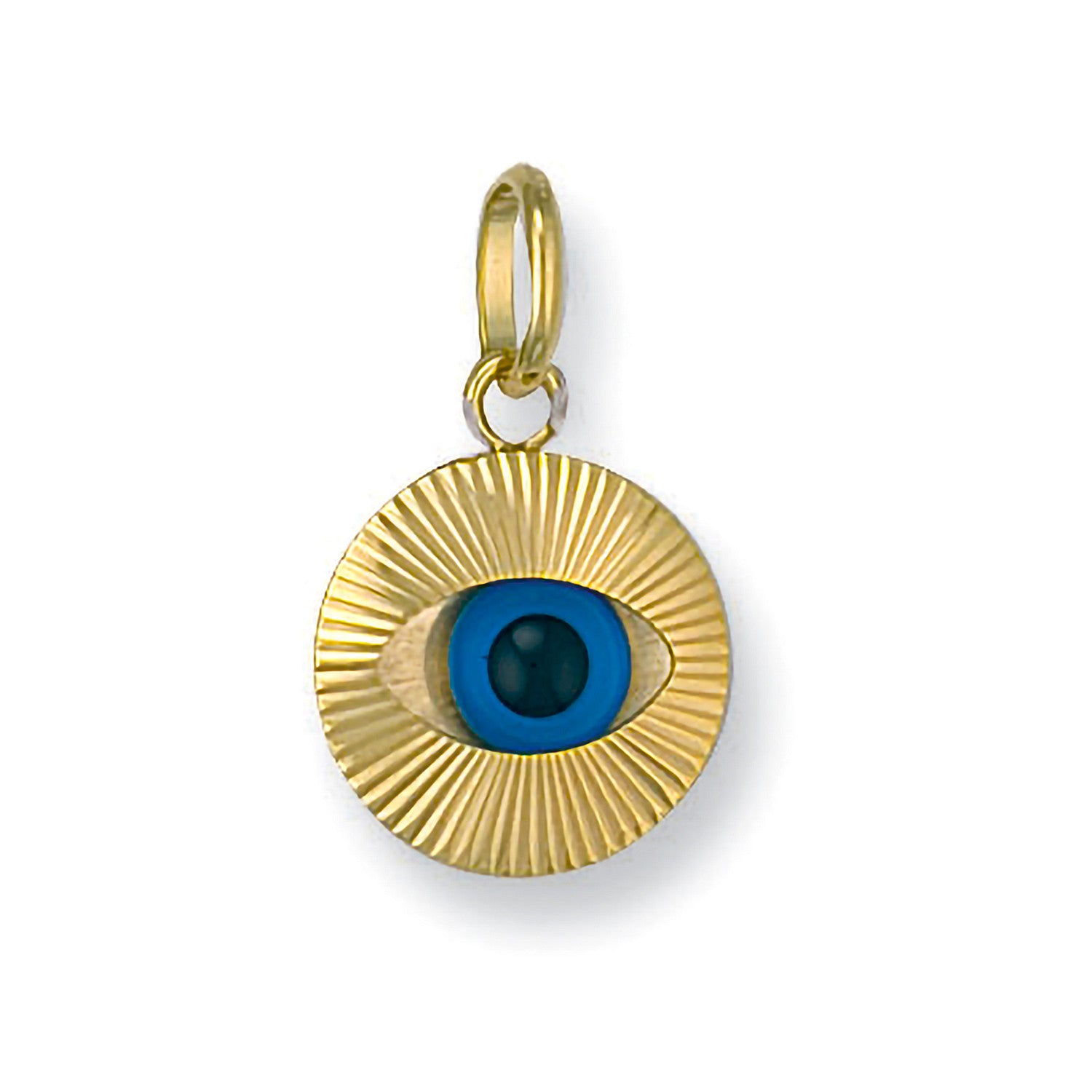 Yellow Gold Evil Eye Pendant - 9ct Gold
