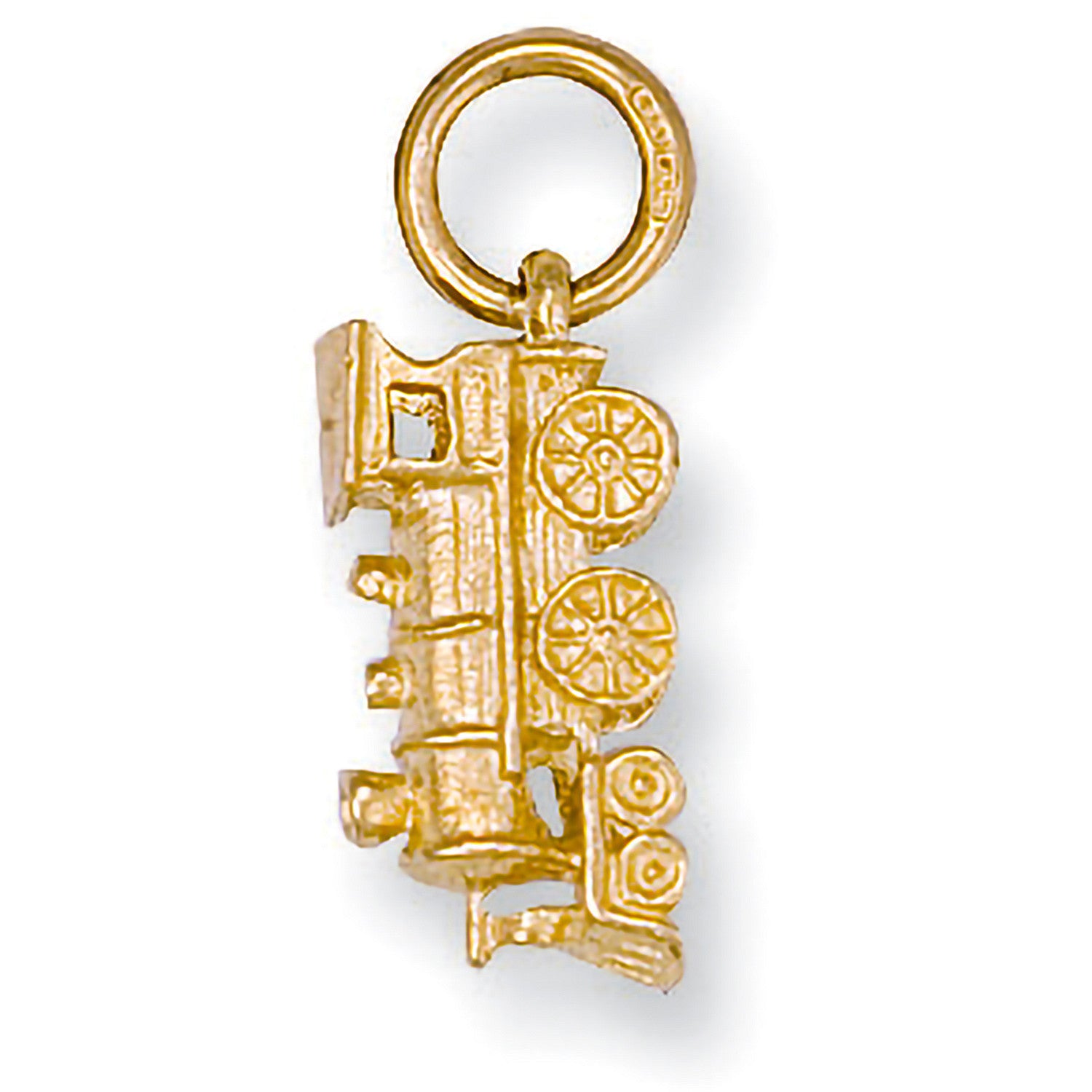 Yellow Gold Train Pendant