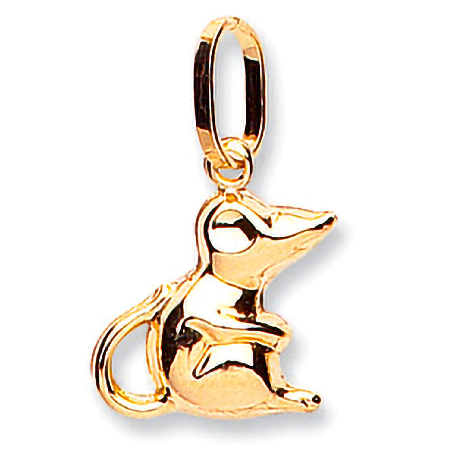 Yellow Gold Mouse Pendant - 9ct Gold