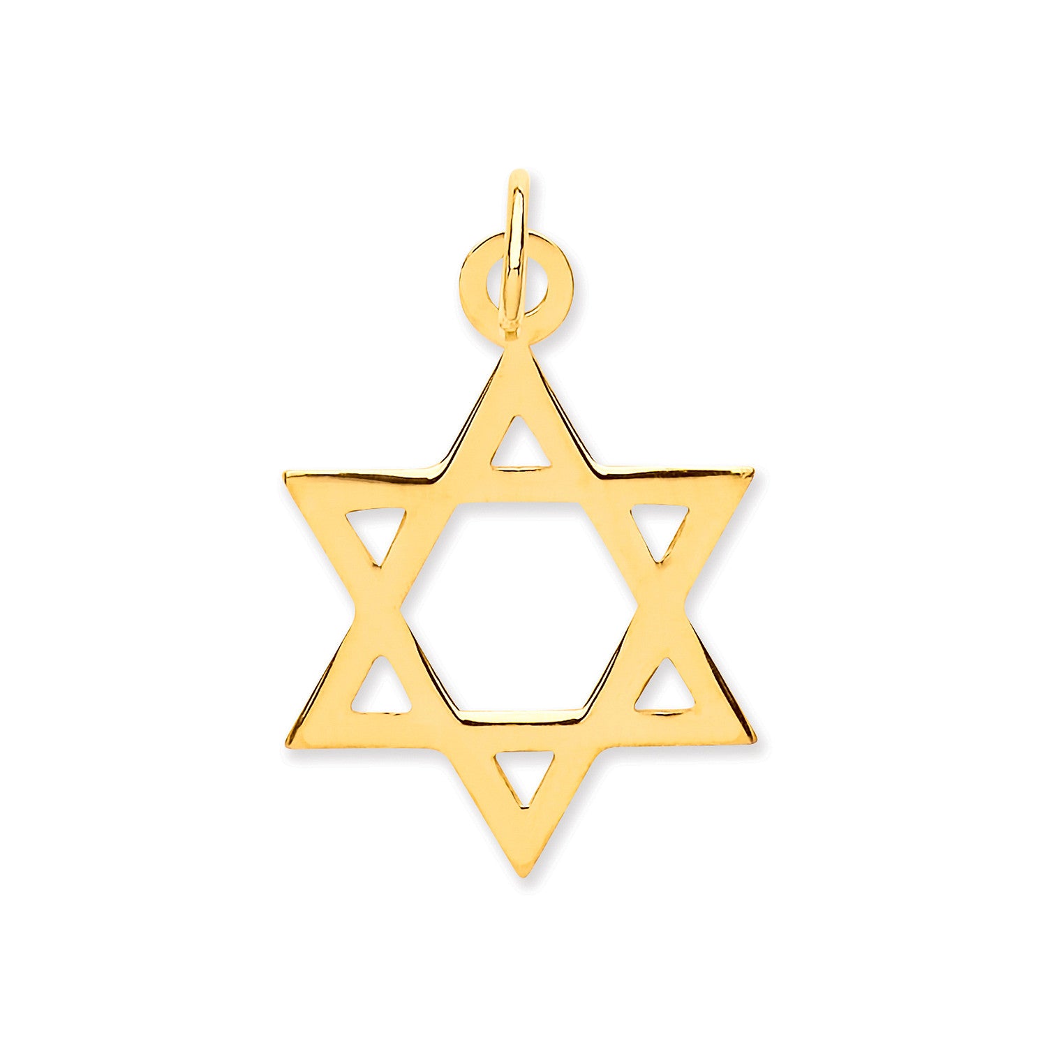 Yellow Gold Star of David Pendant - 9ct Gold