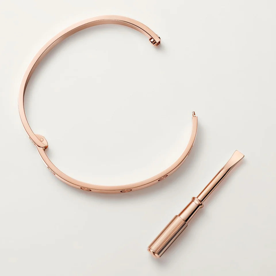 Cartier Love Bracelet Single-Screw Closure Classic Model 18K Rose Gold