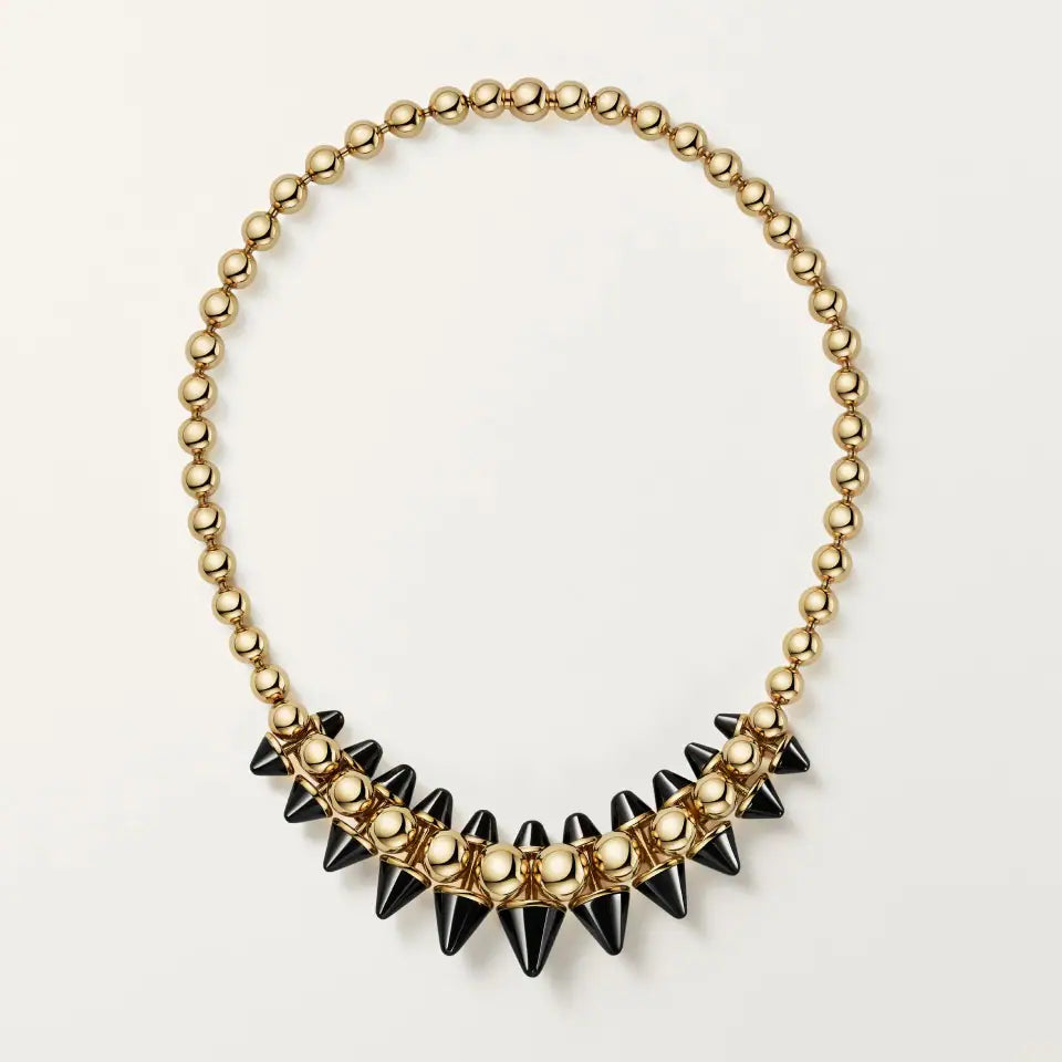 Cartier Clash de Cartier Necklace Flexible Extra-Large Model Onyx 18K Yellow Gold