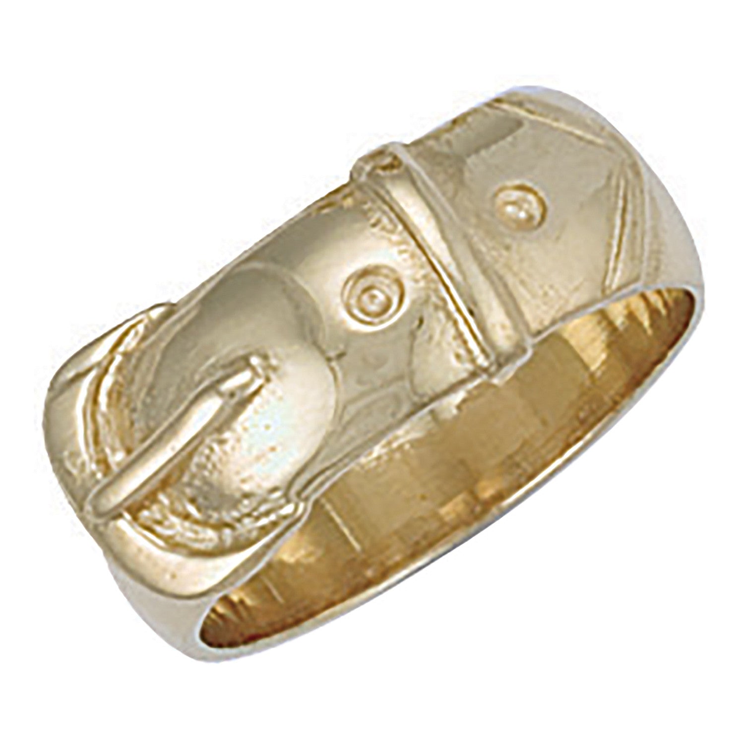 Yellow Gold Buckle Ring - 9ct Gold