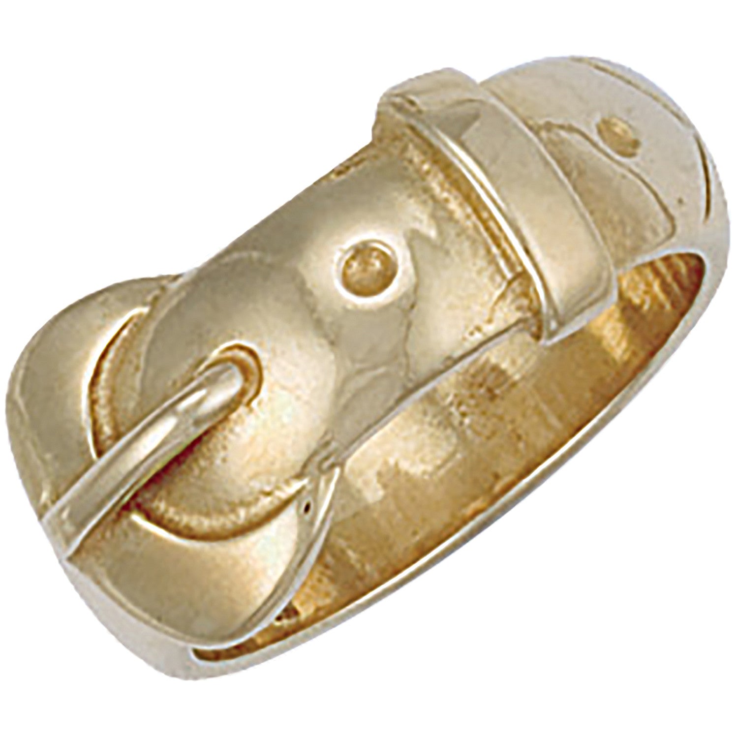 Yellow Gold Buckle Ring
