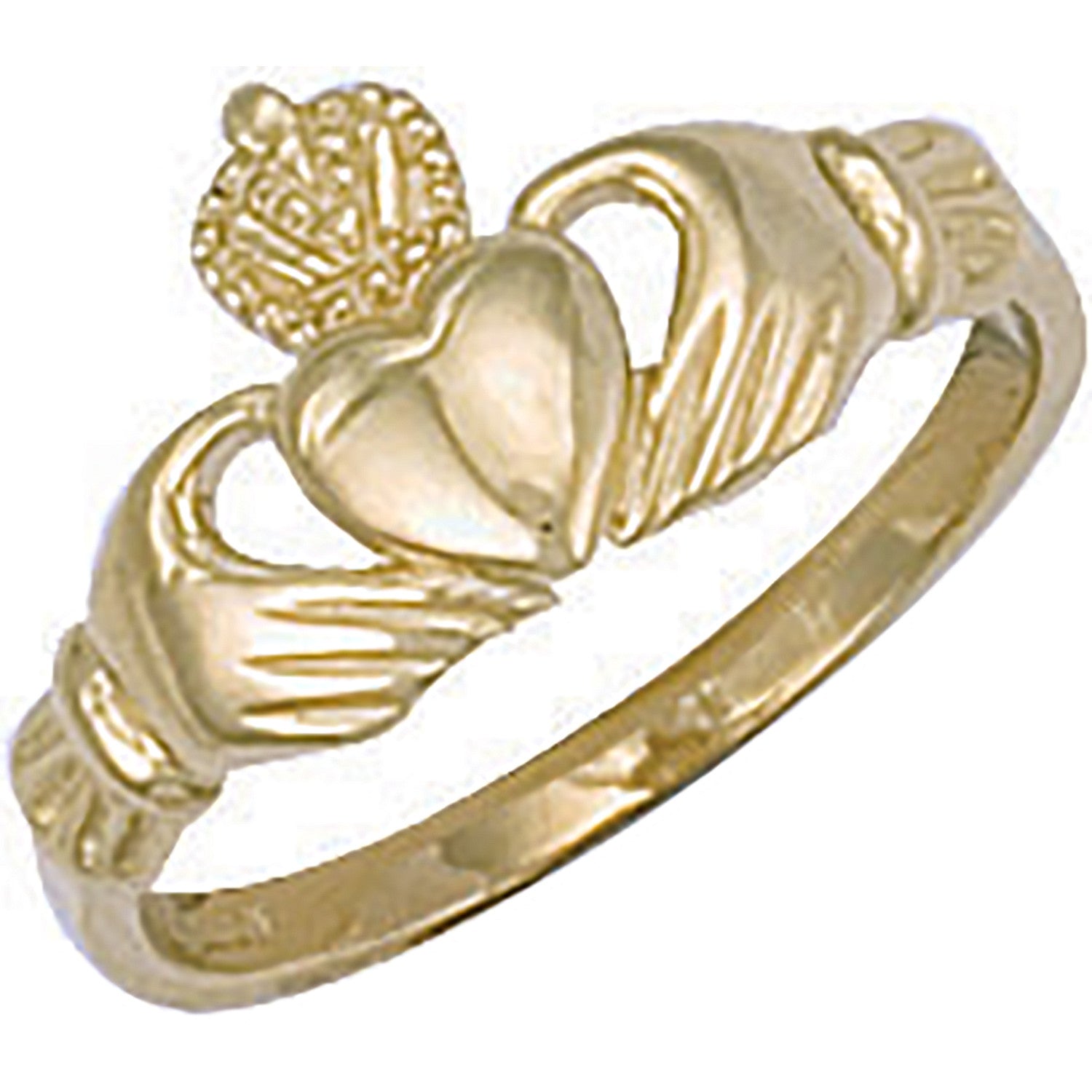 Yellow Gold Baby Claddagh Ring - 9ct Gold