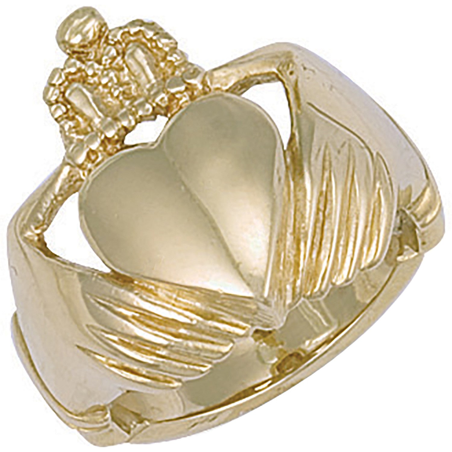 Yellow Gold Claddagh Ring - 9ct Gold