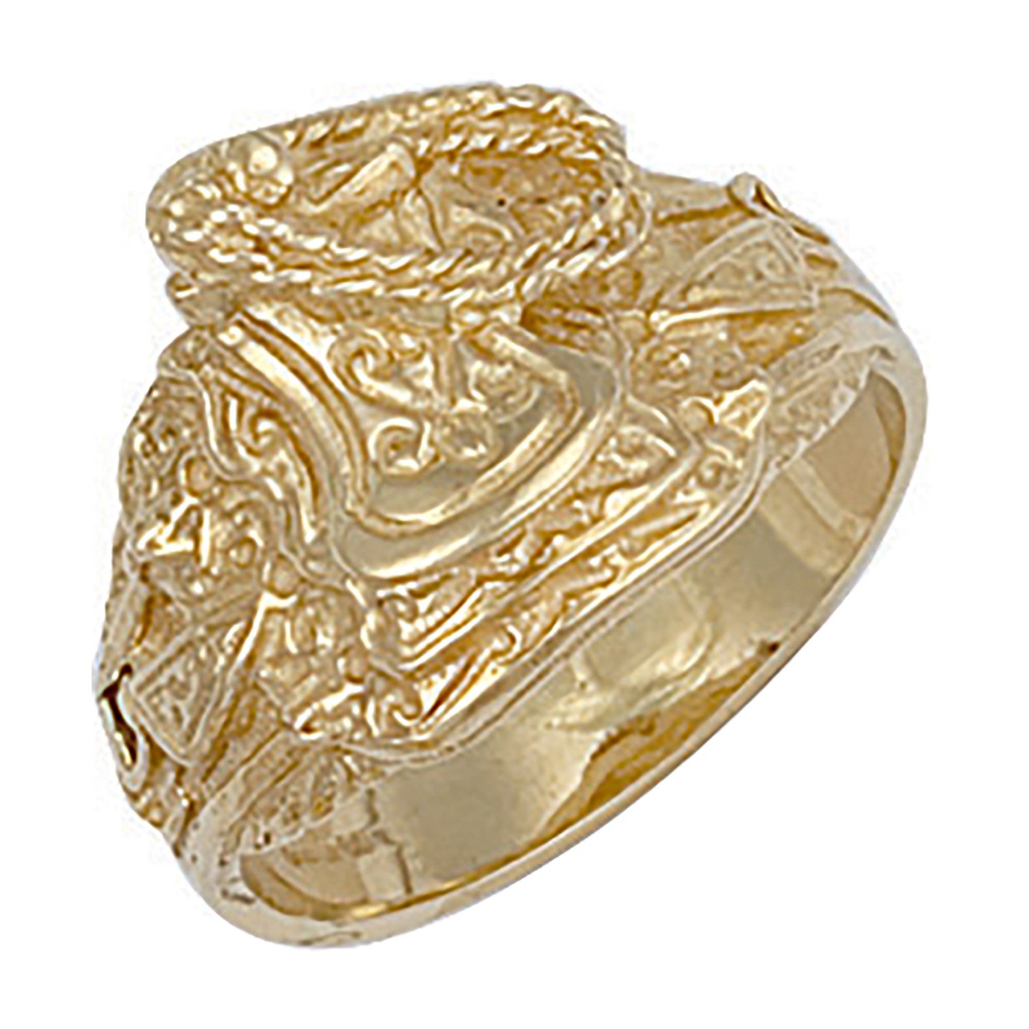 Yellow Gold Saddle Ring - 9ct Gold