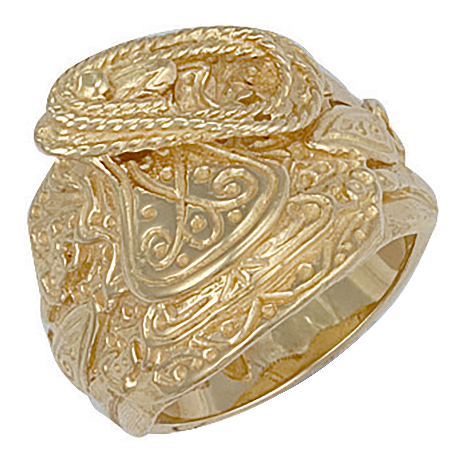 Yellow Gold Saddle Ring - 9ct Gold