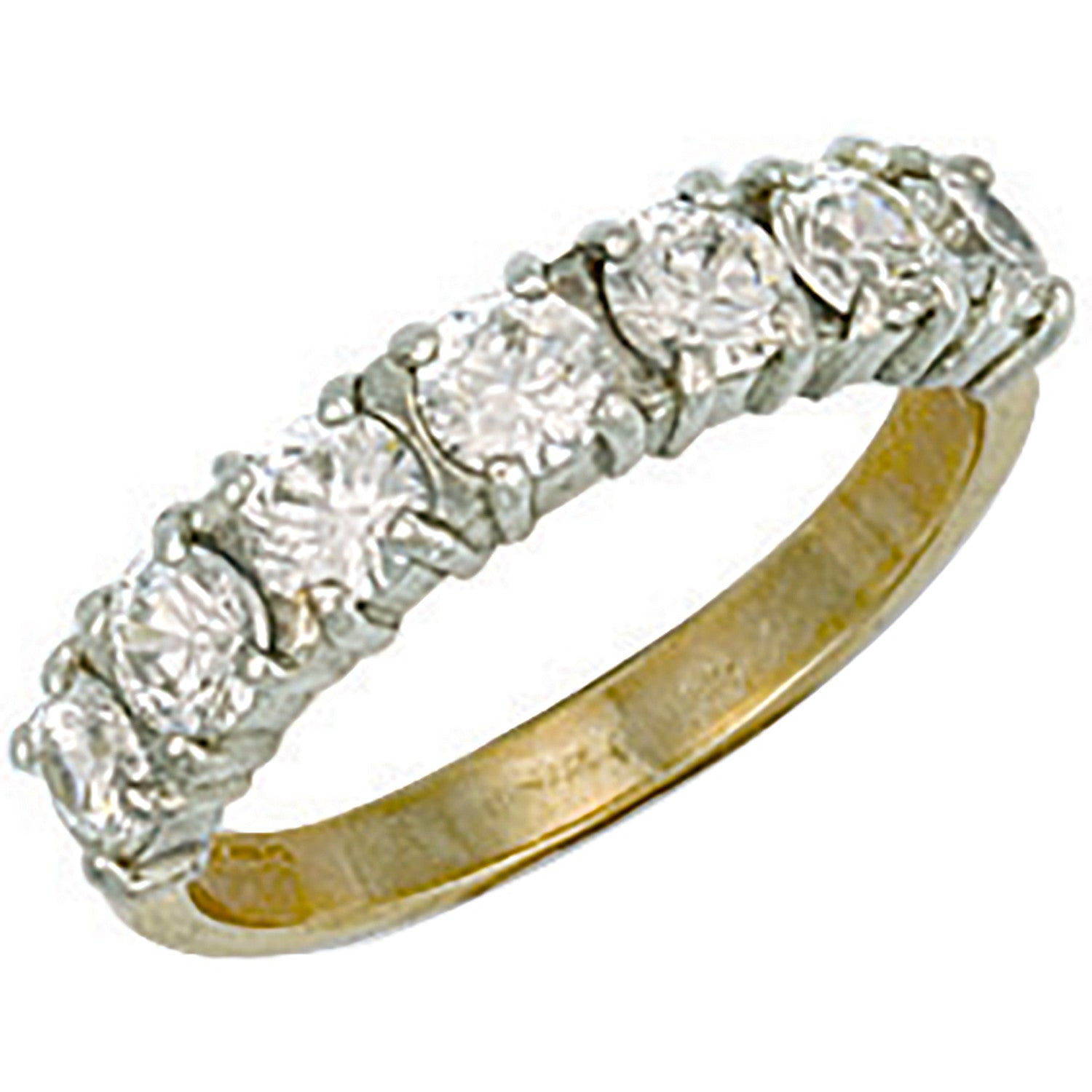 Yellow Gold Cubic Zirconia Ring - 9ct Gold
